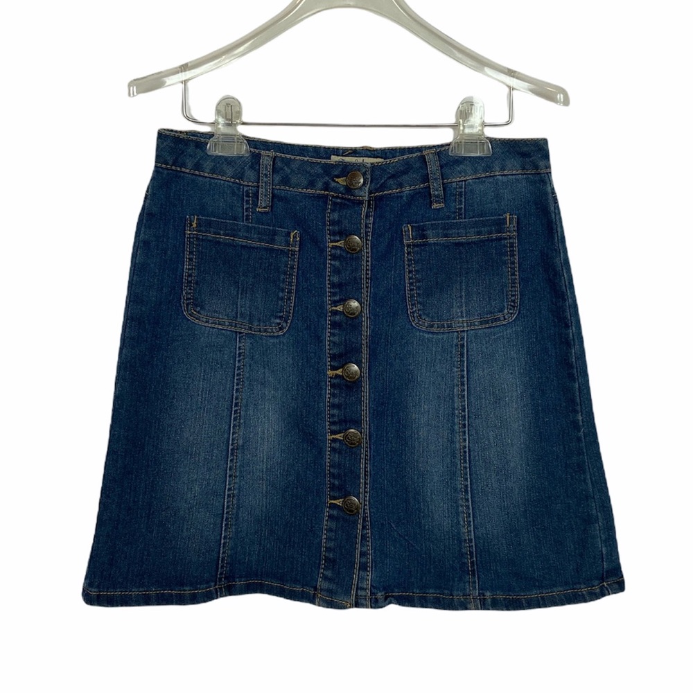 Shirley Button Detail Cropped Jacket & Mini Skirt Set
